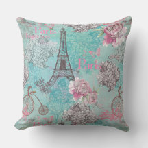 Vintage Paris-Eiffeltower- Flowers Bicycle