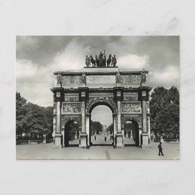 Vintage Paris, Etoile, Arc de Triumphe Postcard (Front)