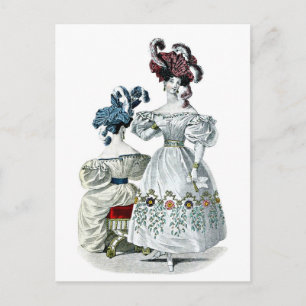 Vintage: Paris Fashion, 1830 Postcard