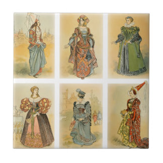 Vintage Paris Fashion - Mediaeval Tile