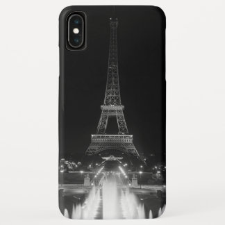 Vintage Paris Fontains Tower Eiffel night iPhone XS Max Case