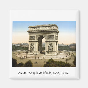 Vintage Paris France, Arc de Triomphe Magnet