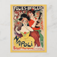 Vintage Paris France Folies Bergère French Travel