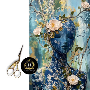 Vintage Paris France Mannequin Fashion  Decoupage  Tissue Paper