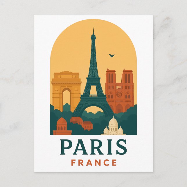 Vintage Paris France Travel Postcard – Notre-Dame (Front)