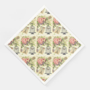 Vintage Paris French Theme Party Paper Napkins