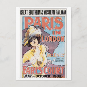 Vintage Paris In London Postcard