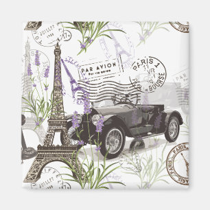 Vintage Paris Magnet