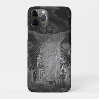 Vintage Paris Main mosaic Sacred Heart jesus iPhone 11 Pro Case
