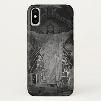 Vintage Paris Main mosaic Sacred Heart jesus iPhone X Case