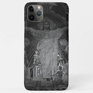 Vintage Paris Main mosaic Sacred Heart jesus iPhone 11 Pro Max Case