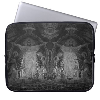 Vintage Paris Main mosaic Sacred Heart jesus Lapto Laptop Sleeve