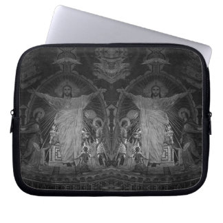 Vintage Paris Main mosaic Sacred Heart jesus Mouse Laptop Sleeve