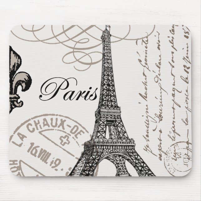Vintage Paris...mousepad Mouse Mat (Front)