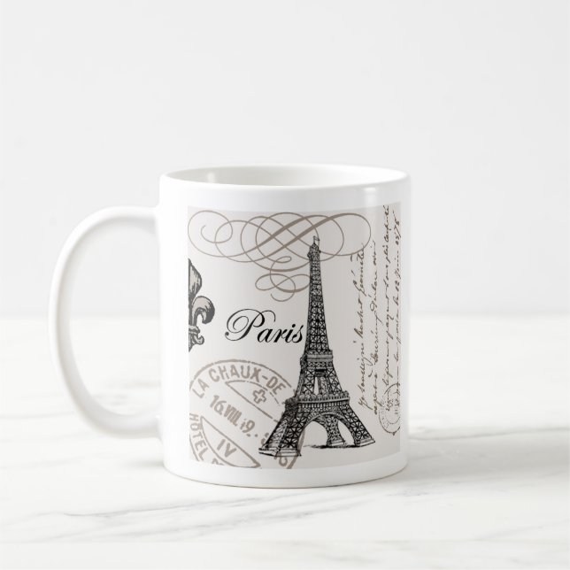 Vintage Paris...mug Coffee Mug (Left)