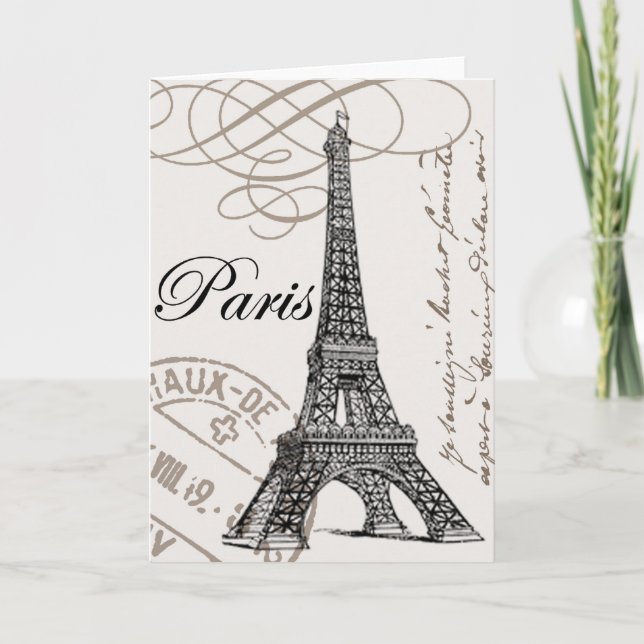 Vintage Paris...notecard Card (Front)