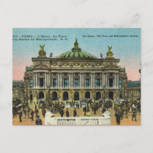 Vintage Paris, Opera Postcard
