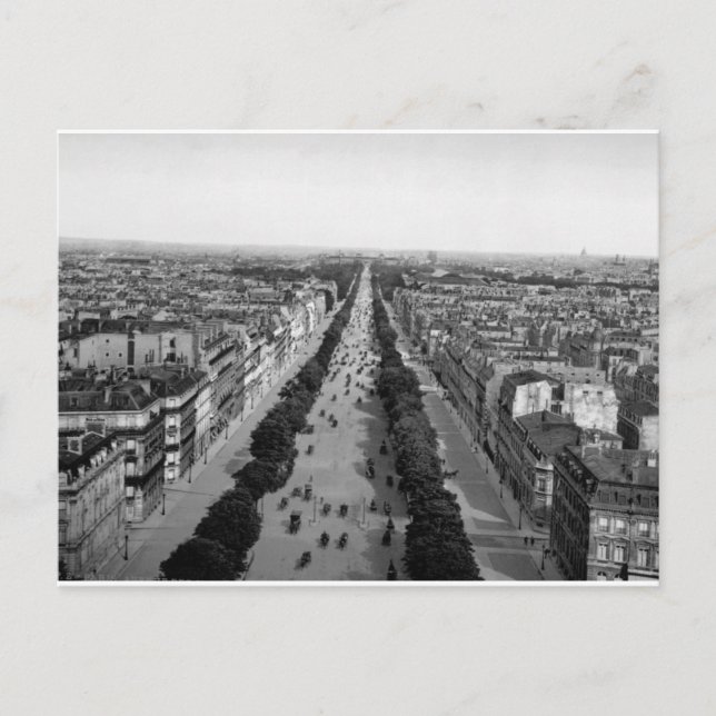 Vintage Paris panorama c1905 Postcard (Front)