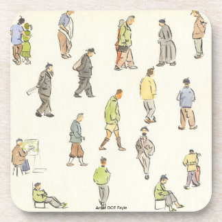 Vintage Paris People Coaster