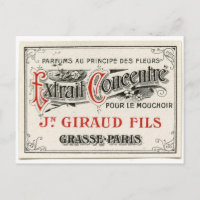 Vintage Paris Perfume Label