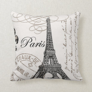 Vintage Paris...pillow Cushion