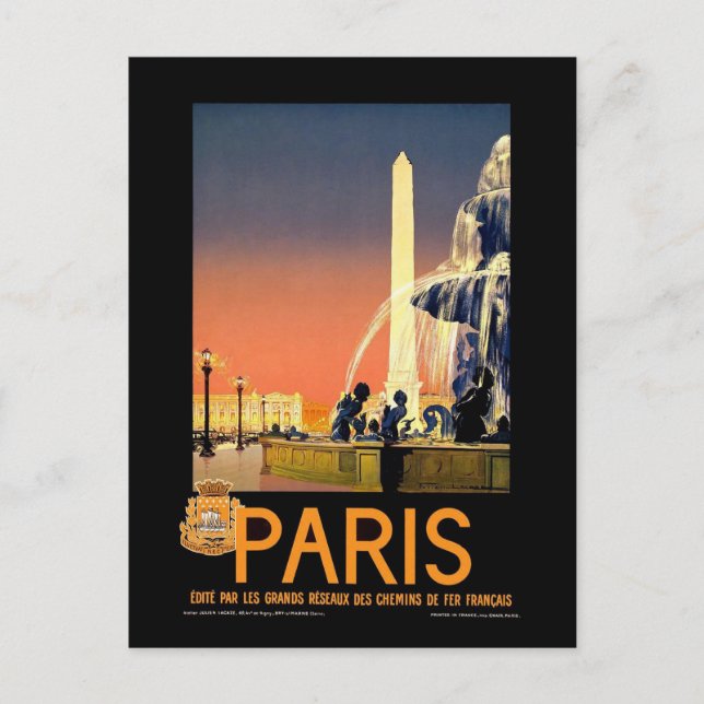 Vintage Paris Postcard (Front)