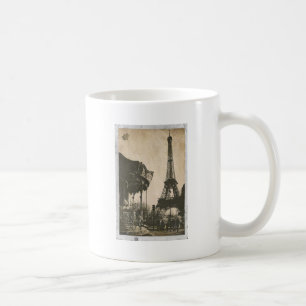Vintage Paris Postcard, Eiffel Tower Coffee Mug