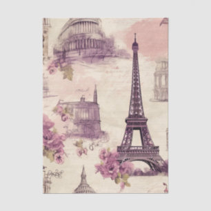 Vintage Paris & Rome Sketch Tissue Paper