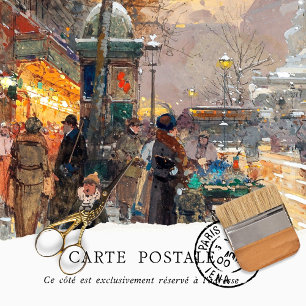 Vintage Paris Street Scene Tissue Paper