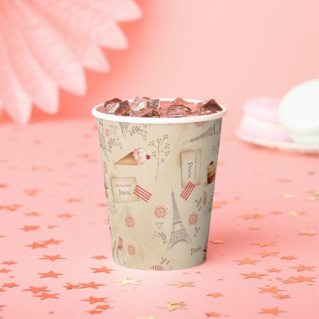 Vintage Paris Sweets  Paper Cups (Insitu)