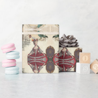 Vintage Paris Tea Party Birthday Marie Antoinette Wrapping Paper