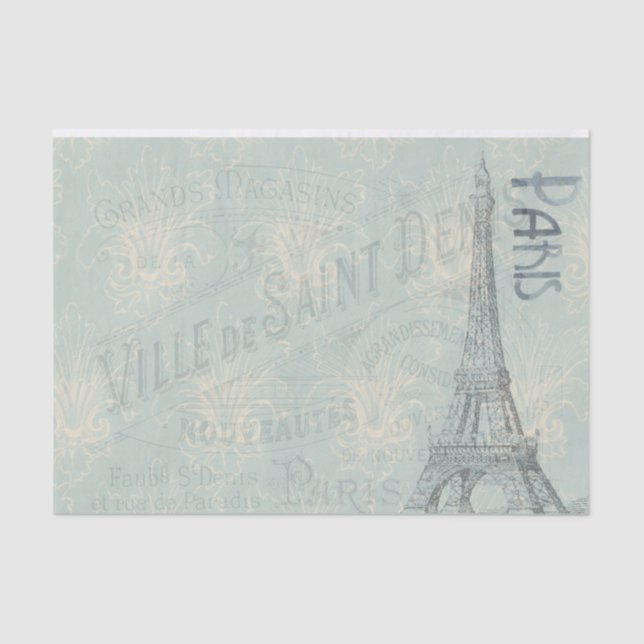 Vintage Paris Tissue Paper (Front)