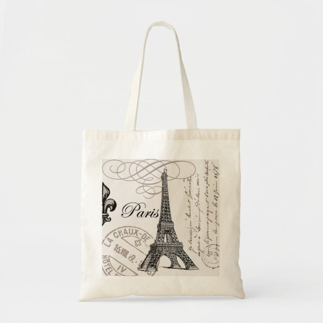 Vintage Paris...tote bag (Front)