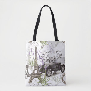 Vintage Paris Tote Bag