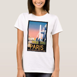 Vintage Paris Travel Advertisement T-Shirt