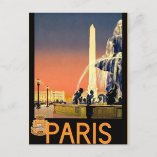 Vintage Paris Travel Postcard