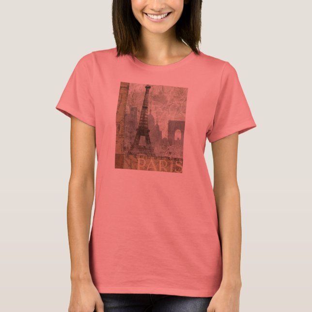 Vintage Paris Womens Shirt (Front)