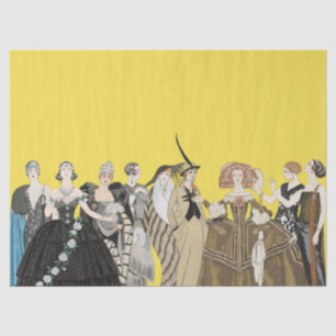 Vintage Parisian Art Deco Fashion - George Barbier Tissue Paper