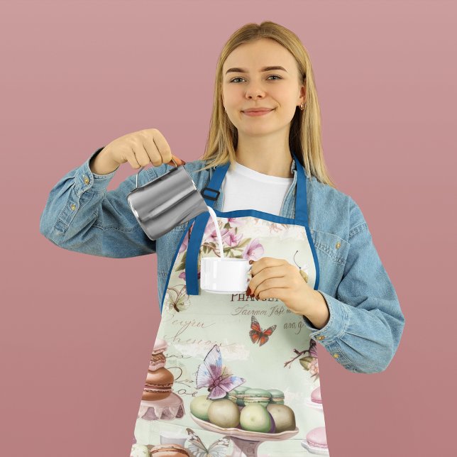 Vintage Parisian Bakery Custom Name Apron (Creator Uploaded)