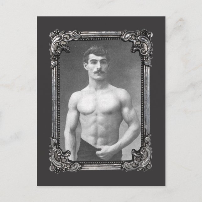 Vintage Parisian Muscle Postcard (Front)