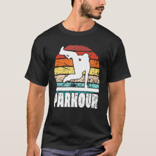 Vintage Parkour Jumping Obstacle Course Tracers Pr T-Shirt