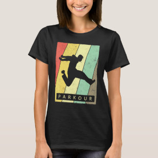 Vintage Parkour Sport Retro Poster T-Shirt