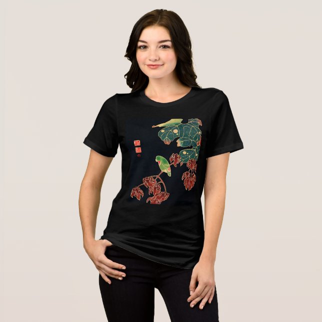  Vintage Paroquet  Tri-Blend Shirt (Front Full)