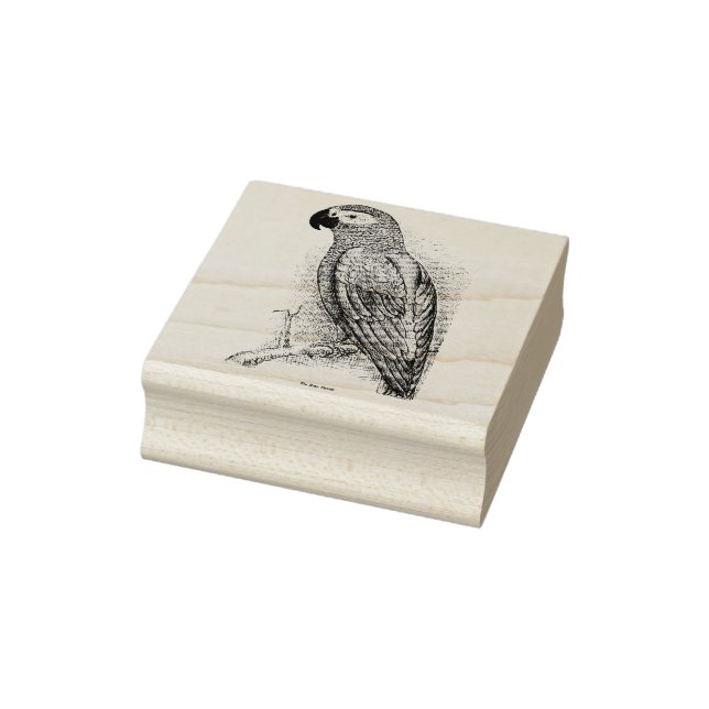 Vintage Parrot Stamp (Stamp)