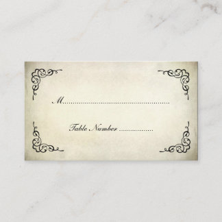 Vintage Parrot Tulip Table Place/Name Card