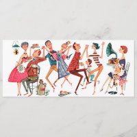 Vintage Party Illustration Invitation