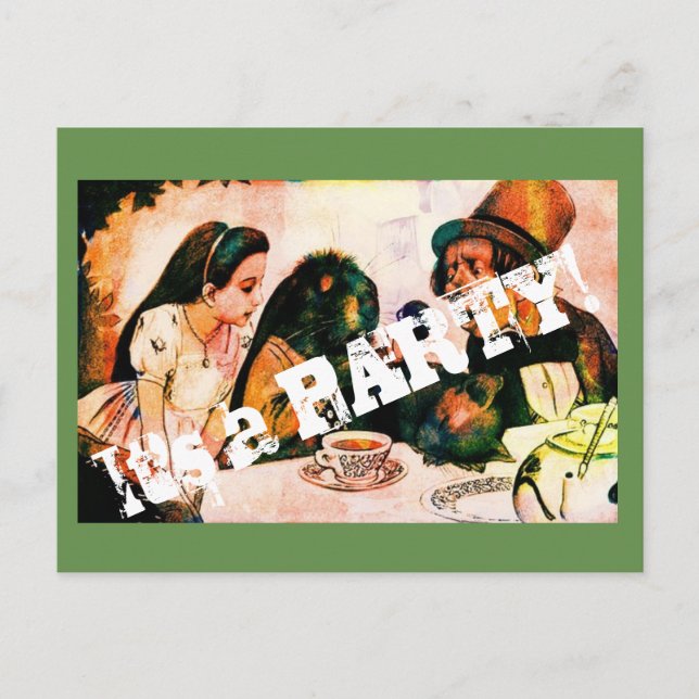 Vintage Party Invitation Card (Front)