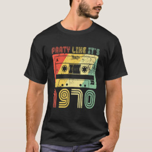 Vintage Party Like It's 1970 Retro 70s Party Outfi T-Shirt