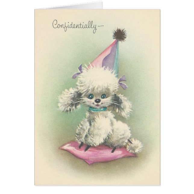 Vintage Party Poodle (Front)