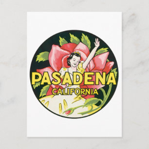 Vintage Pasadena California Postcard